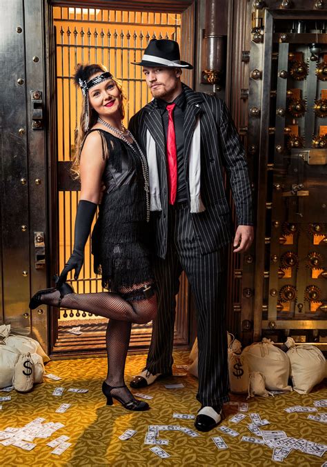 1920s Couples Costumes Decades Costumes Flapper Costume 1920s Flapper Costume