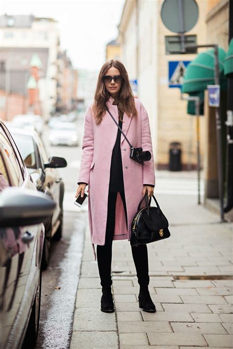 Fashion Cognoscente Trend Alert Pink Comeback Pink Coat Outfit Winter Stylish Fall Outfits