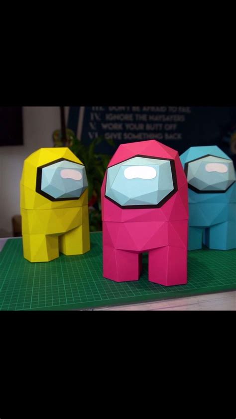 Papercraft Among Us Impostor Amongus Mbh