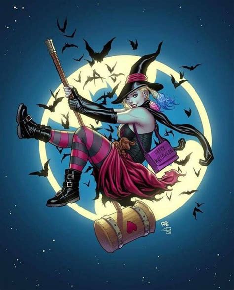 Halloween Witch Harley Quinn By Frank Cho Harley Quinn Halloween