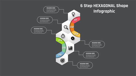 PowerPoint Step HEXAGONAL Shape Infographic PowerUP With POWERPOINT