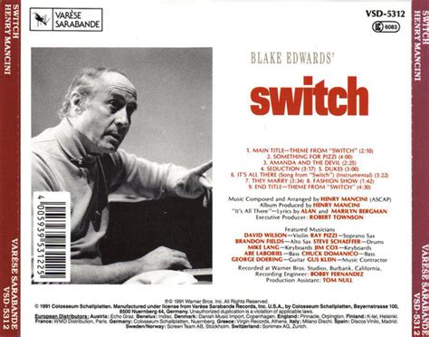 switch mancini original soundtrack buy it online at the soundtrack to your life