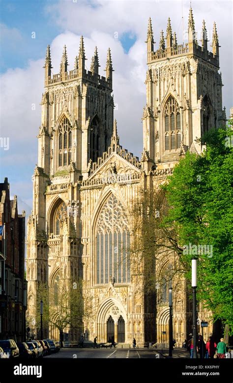 York Minster Gothic Style Church Of England Cathedral In City Of York