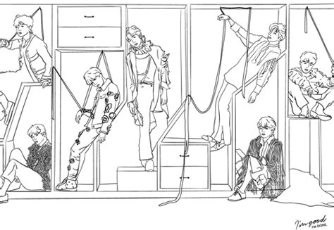Bts Coloring Page Printable Information