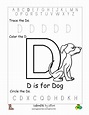 Letter D Worksheets For Pre K | AlphabetWorksheetsFree.com