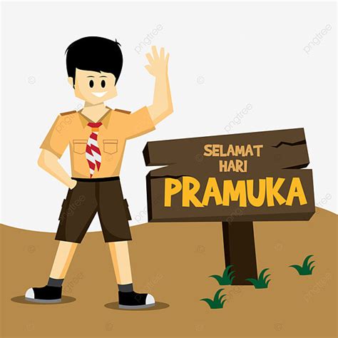 Scout Pramuka Day Vector Hd Images Happy Pramuka Day With Character