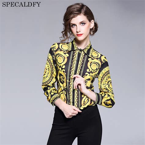 Vintage Blouse Ladies Office Shirts Womens Tops And Blouses Runway