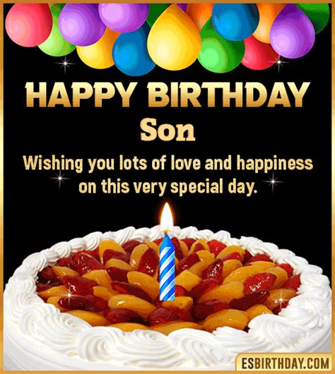 Happy Birthday Son Gif Images Animated Wishes Gifs
