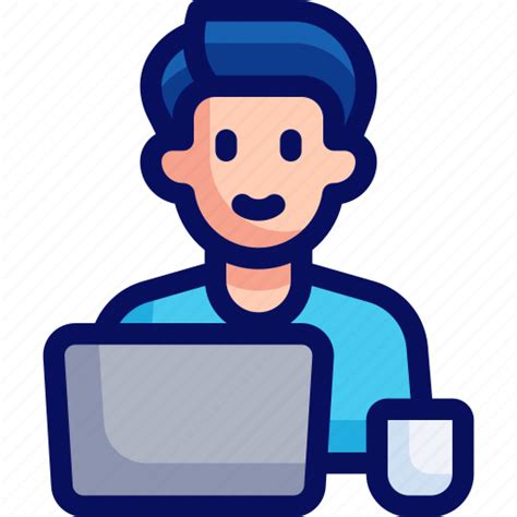 Freelancer Freelance Digital Nomad Man Icon Download On Iconfinder