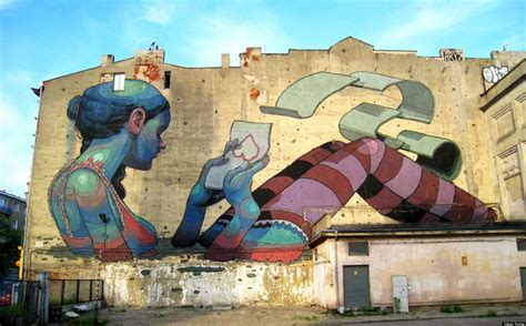 Huge Street Art Murals Transform City Of Lodz In Poland Lodz Graffiti