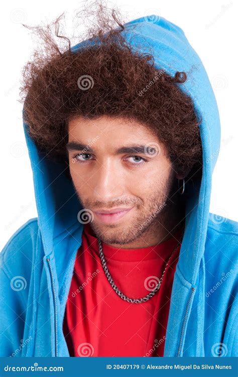 Handsome Man With A Hood Stock Image Image Of Closeup 20407179