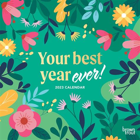 Your Best Year Ever Square Wall Calendar 2023 Big W
