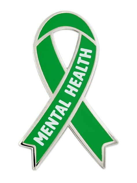 Pinmarts Mental Health Green Awareness Ribbon Enamel Lapel Pin Ebay