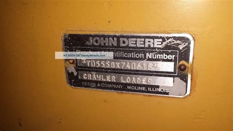 John Deere 555b Crawler Loader With Backhoe Attachment