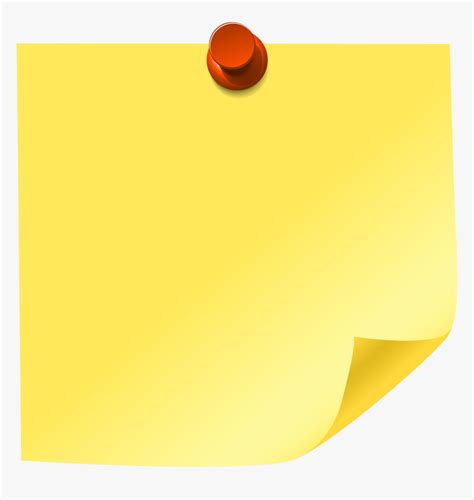 Yellow Sticky Note Png Clip Art Sticky Notes Clip Art Transparent Png Kindpng