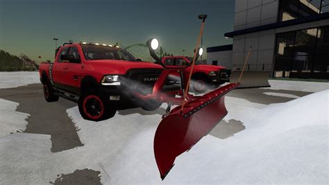 Fs19 Mods Plowing Snow With Ram Trucks Multiplayer Farming