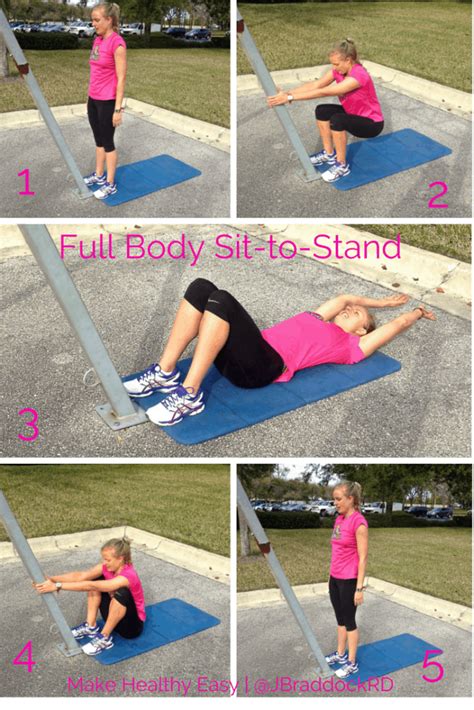 Full Body Exercise Without Equipment Sit To Stand