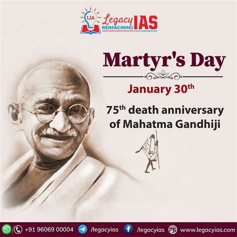 Martyrs Day 2023 75th Death Anniversary Of Mahatma Gandhi