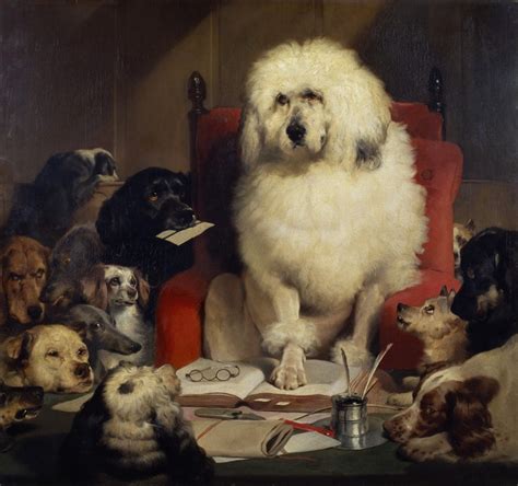 Victorian Dog Paintings Muddy Colors