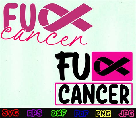 Fu Cancer Svg F Cancer Svg Cancer Awareness Svg Fight Etsy New Zealand