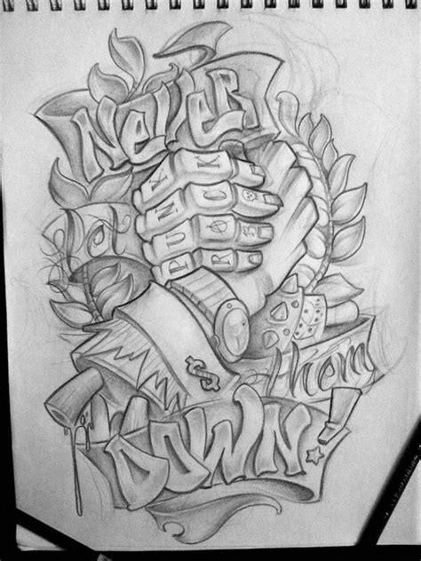 Business Punk By Michaelbrito Sketch Tattoo Design Chicano Art