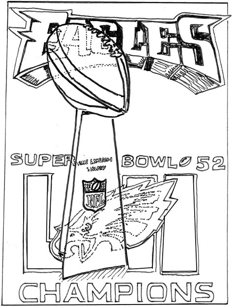 Super Bowl Coloring Pages For Kids Coloring Pages