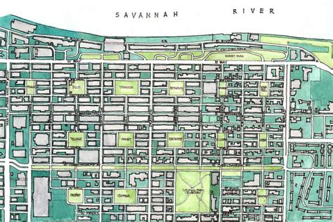 2024 Savannah Historic District Map Savannah First Timers Guide