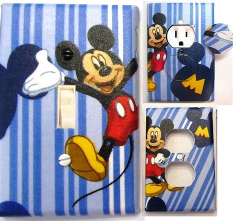 Mickey Mouse Light Switch And Outlet Covers