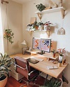 30 Cutest Desk Setups For A Fun Workspace | Cozy home office, Office ...