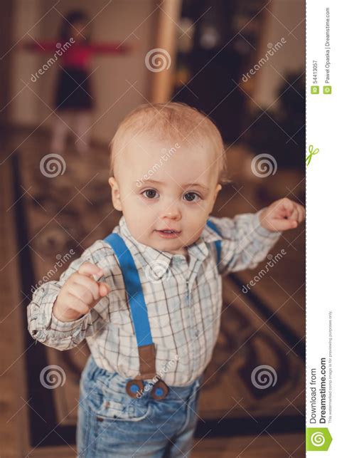 Little Boy At Home Stock Image Image Of Parent Indoors 54413057