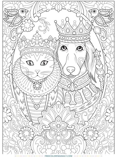 Free Royal Animals Coloring Free Coloring Daily