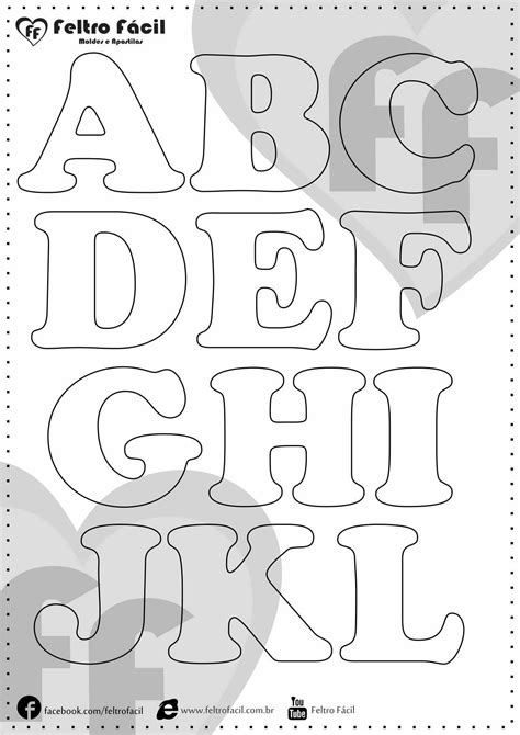 Molde De Letras Do Alfabeto Alphabet Letter Templates Lettering
