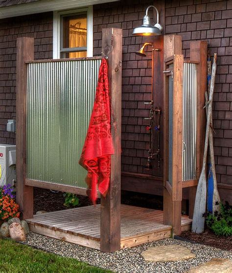 Ready For A Splash 32 Diy Outdoor Shower Ideas Garden