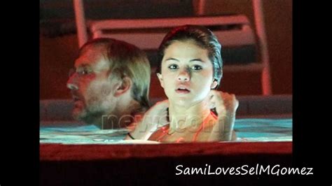 Selena Gomez In A Neon Orange Bikini In A Hot Tub On Spring Breakers
