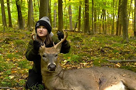Young Hunter Bags Her First Doe And Buck Only Weeks Apart