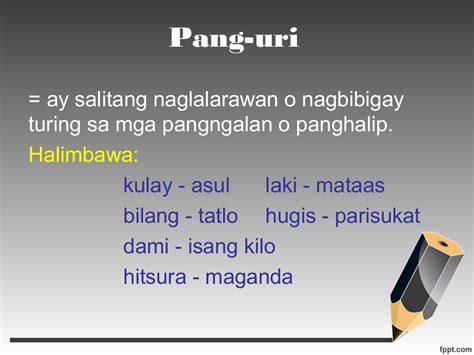 pang uri adjective