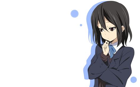 School Uniforms Brown Eyes Short Hair Anime Girls White Background Black Hair Kokoro Connect