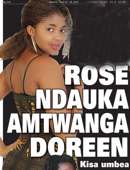 Dini Maishani Rose Ndauka Amtwanga Doreen