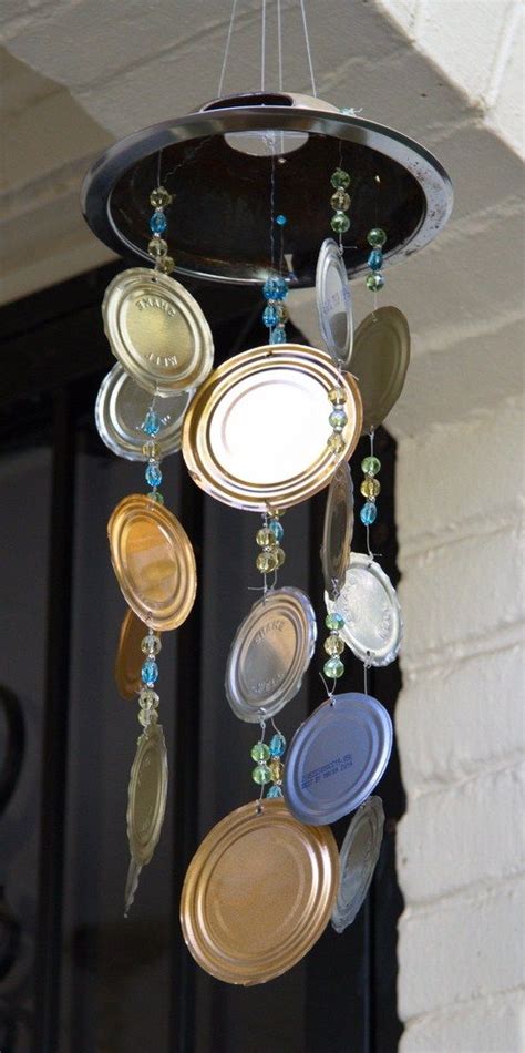 Who Knew Tin Can Lids Could Be Such Fun Can Lids Diy Wind Chimes