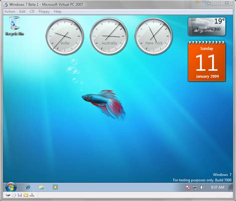 Sharad Kumar Windows 7 Beta 1 Preview Top Features With Virtual Pc