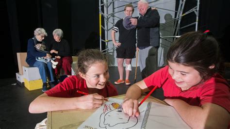 Two Young Girls Help Each Other Tackle Onstage Role Nz