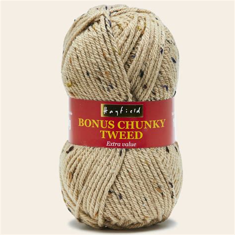 Bonus Chunky Tweed Knitting Yarn By Hayfield Wool Many Colours