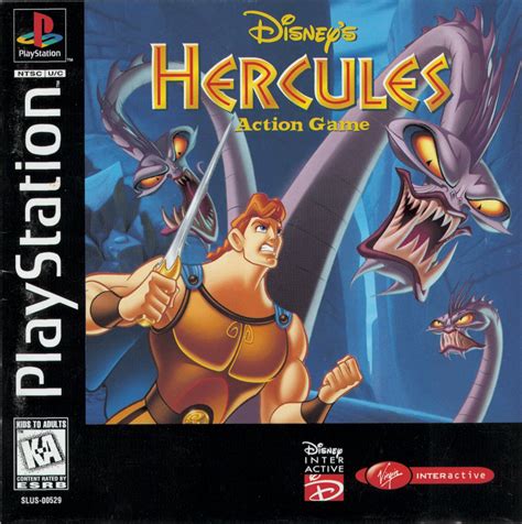 Disneys Hercules Action Game Psx Cover