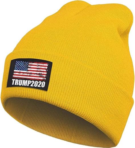 Trump 2020 Beanie Hats Fashion Winter Beanie Knit Cap For Menwomen Clothing