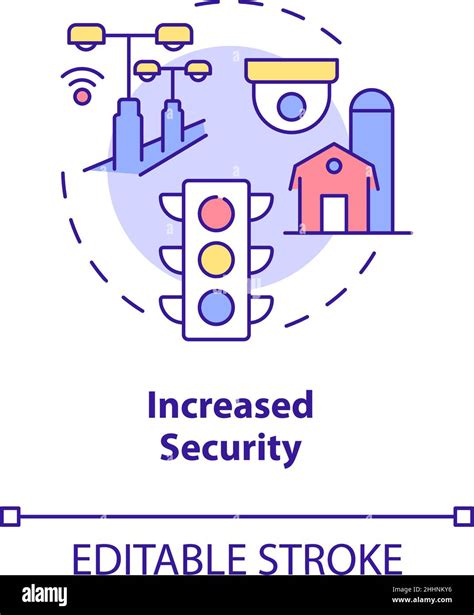 Increased Security Concept Icon Stock Vector Image And Art Alamy