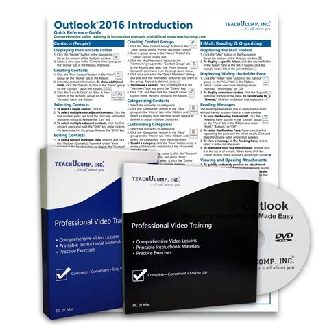 Learn Microsoft Outlook 2016 Deluxe Training Tutorial Package Video