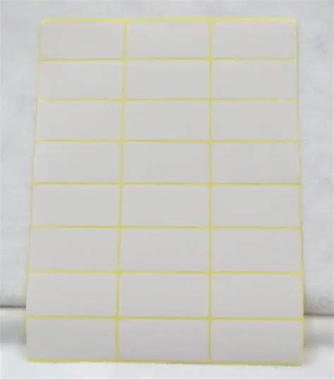 24sizes Plain Small White Sticky Labels Price Stickers Tags 10x20mm