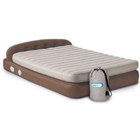 Aerobed Hi Rise Premium Queen Headboard Airbed With Enhanced Durability