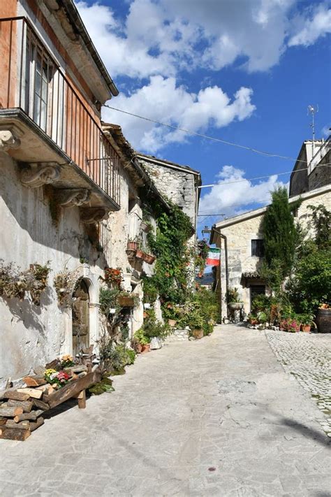 The Village Of Caramanico Terme In Abruzzo Stock Image Image Of