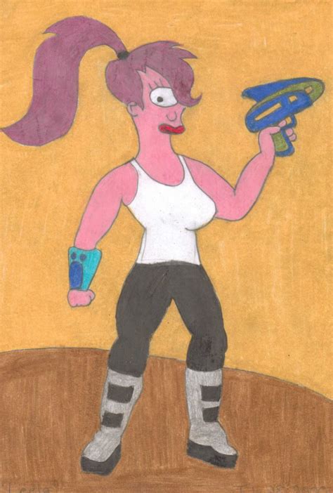 Futurama Fan Art Turanga Leela Drawing Etsy